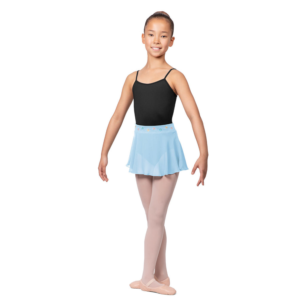 Bloch Girl's Flower EMB Waistband Skirt