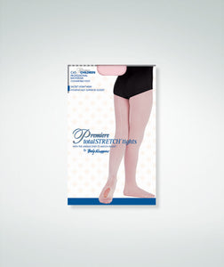 Body Wrappers Girls TotalSTRETCH® Mesh Seamed Convertible Tights