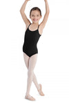 BCL5407 Thin strap round front cami Leotard - Children