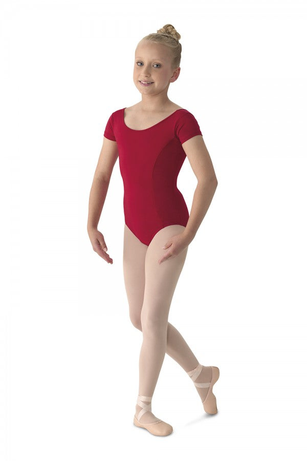 Mirella Girl's Cap Sleeve Leotard