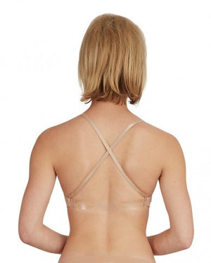Capezio Nude Seamless Clear Back Bra