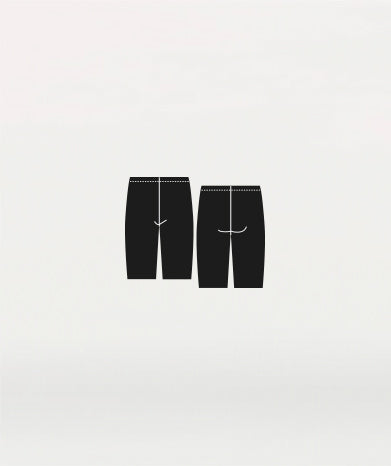 Body Wrappers Men's Black Knee Length Pant