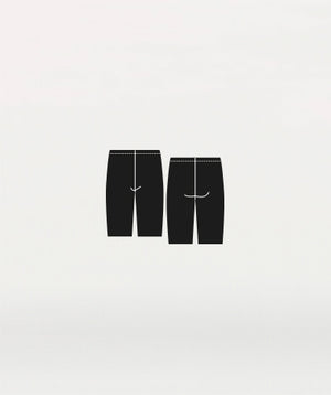 Body Wrappers Men's Black Knee Length Pant