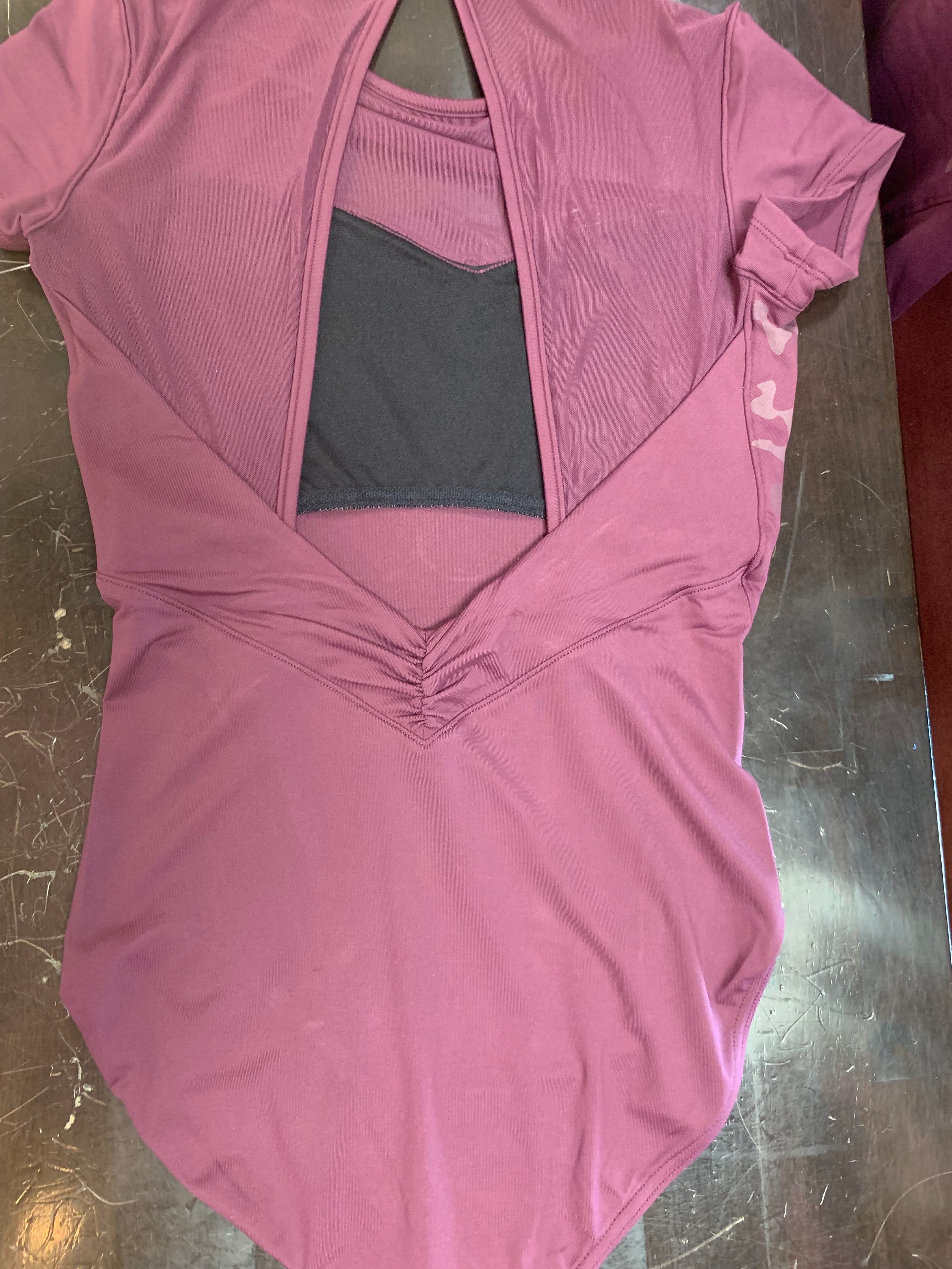 Bloch Women's Front Camo Print Cap Sleeve